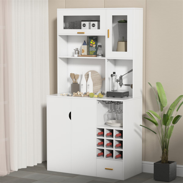 Latitude Run® Large Kitchen Pantry Storage Freestanding